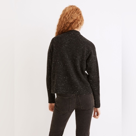 Madewell Donegal Redmond Mockneck Pocket Sweater Size Small - Picture 8 of 12